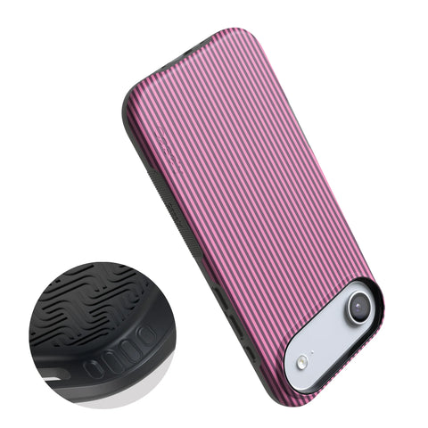 Stripes and the City | Pink & Purple Pinstripe Case