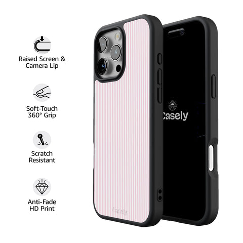 Stripes and the City | Light Pink Pinstripe Case