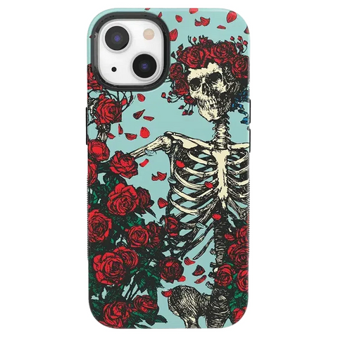Forever Grateful | Grateful Dead Skeleton Floral Case